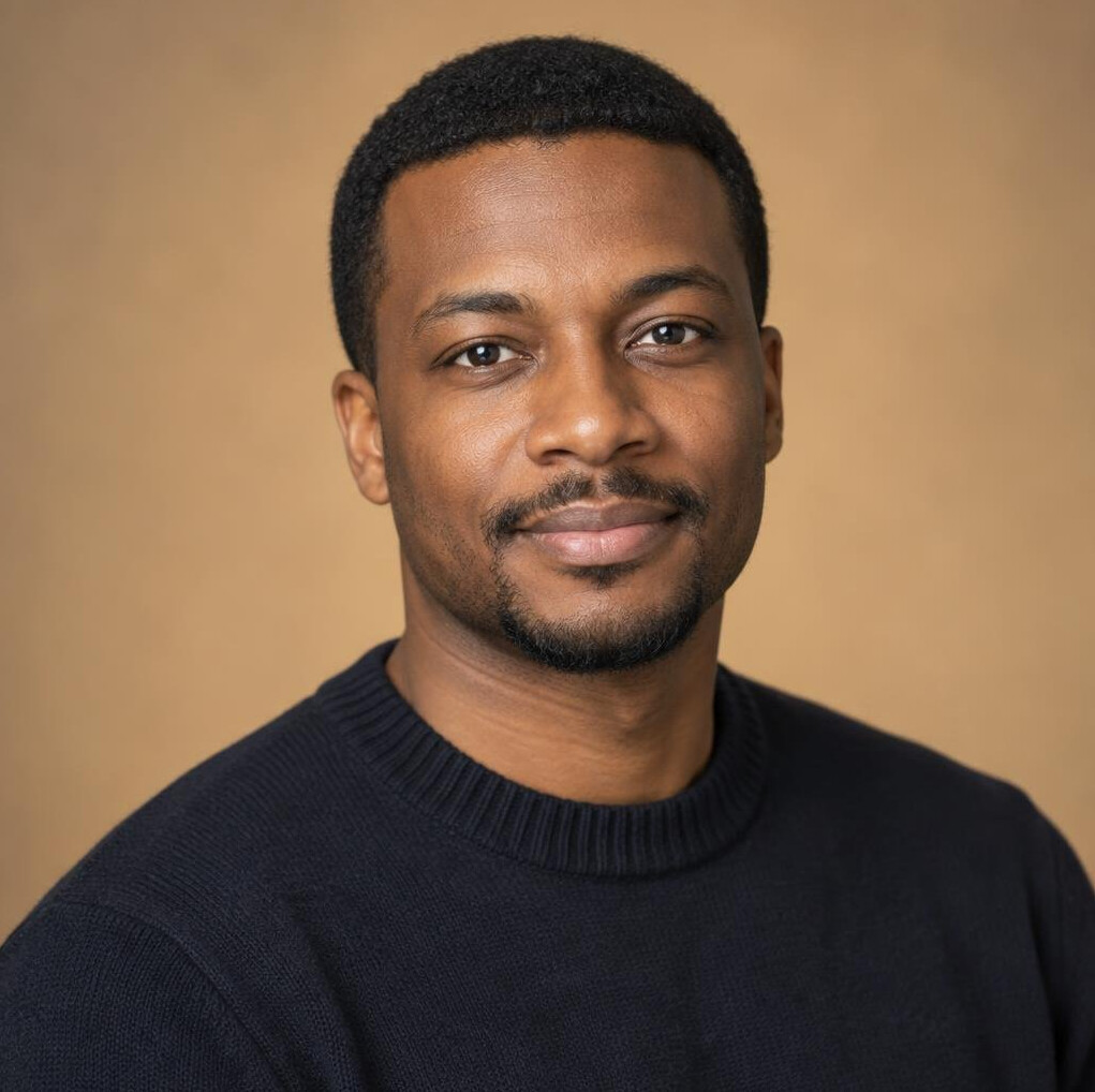 Portrait of a Black Norwegian male production instructor