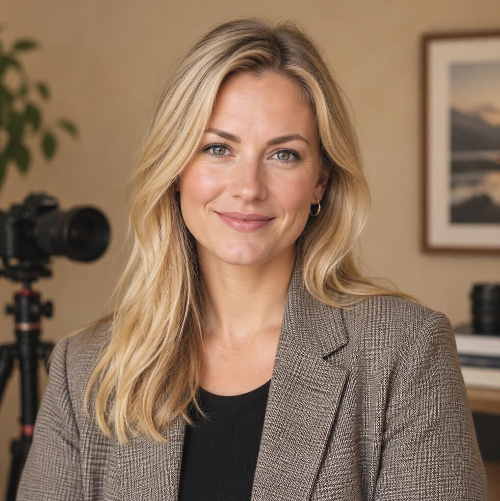 Portrait of a Norwegian female camera instructor